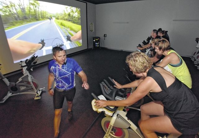 Virtual cycling classes at Vive Health Fitness in Kingston