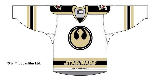 Wilkes-Barre/Scranton Penguins unveil special Star Wars jersey to be worn  against Bridgeport Sound Tigers April 2