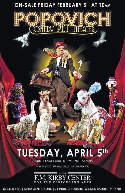 Popovich Comedy Pet Theater Coming April 5 To Wilkes Barre S F M Kirby Center Times Leader