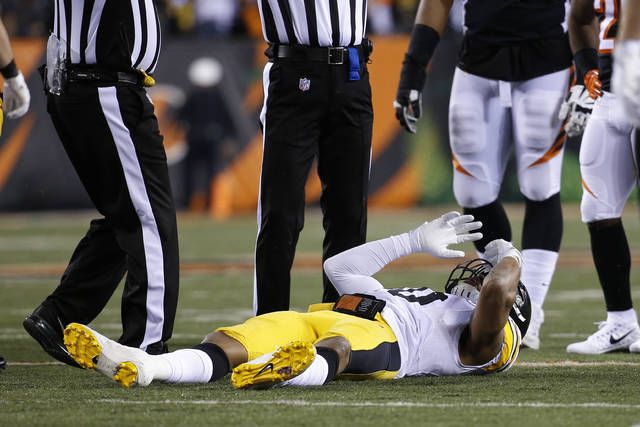 Pittsburgh Steelers inside linebacker Ryan Shazier (50) celebrates the win  against the Baltimore Ravens on December 25, 2016. The 31-27 win over the  Ravens clinches the AFC North for the Steelers. Photo