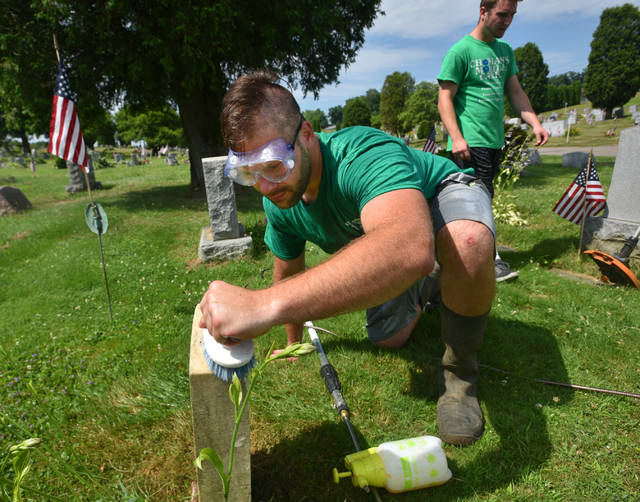Hanover Township Businessman Voluntarily Cleaning Veteran Gravestones Times Leader