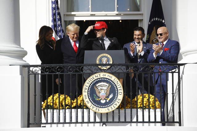 World Series champion Nationals take celebration to White House - The  Boston Globe