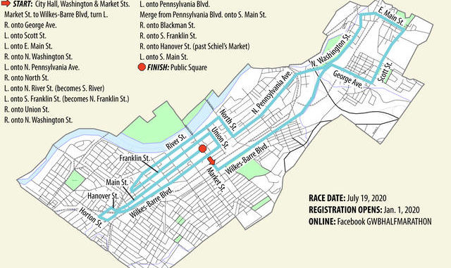 Course For Wilkes Barre Half Marathon Unveiled Times Leader