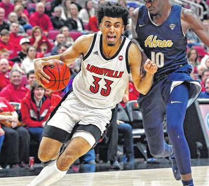 College Basketball Roundup Louisville Gets Past Akron Times Leader