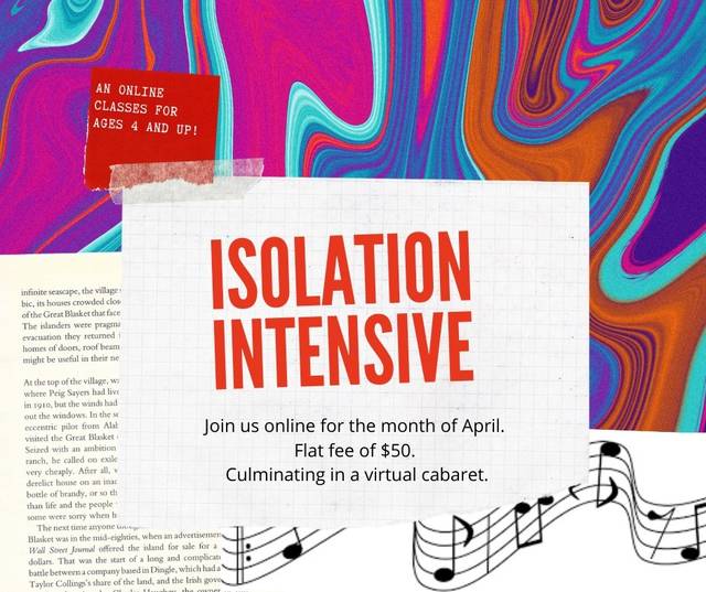 Act Out Theatre Group To Offer Isolation Intensive Times Leader