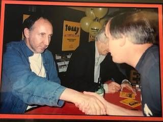 
			
				                                Local attorney Garry Taroli shakes hands with legendary rocker Pete Townshend of The Who
                                 Submitted Photo

			
		