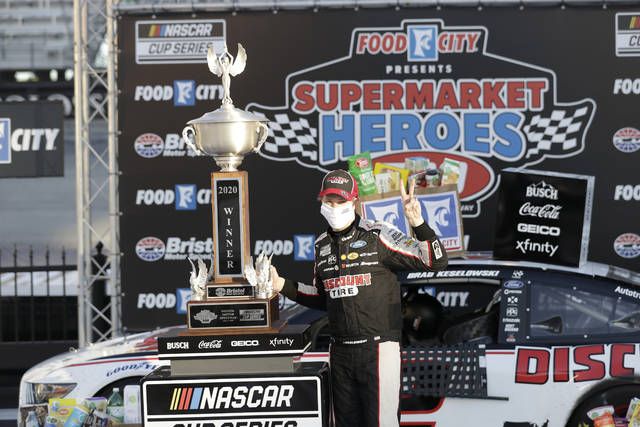 
			
				                                Brad Keselowski (2) celebrates after winning a NASCAR Cup Series auto race at Bristol Motor Speedway on Sunday in Bristol, Tenn.
                                 AP photo

			
		