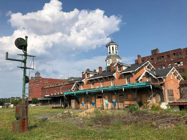 
			
				                                The former Central Railroad of New Jersey station in downtown Wilkes-Barre, built in 1868, is seen Monday afternoon.
                                 Roger DuPuis | Times Leader

			
		