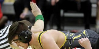 
			
				                                Lake-Lehman’s Nick Zaboski, top, will go for his third straight District 2 title on Friday. He is the top seed at 160 pounds.
                                 Times Leader file photo

			
		