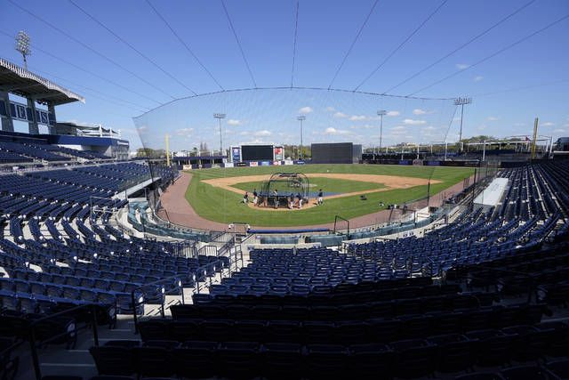 Gary Sanchez working on defensive work at NY Yankees spring training