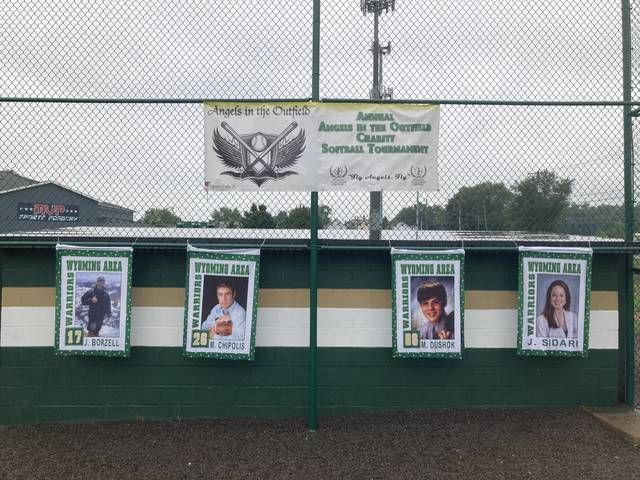 New Wyoming Area baseball scoreboard dedicated to the late John 'Beno'  Borzell