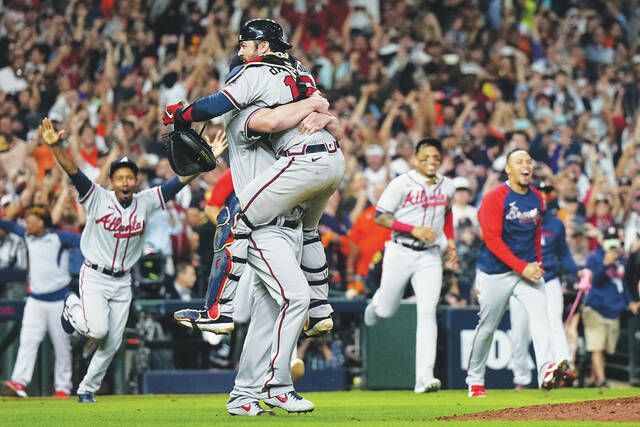 Braves rout the Astros for their 1st World Series win since 1995