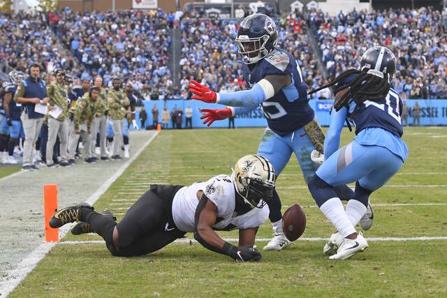 Titans' NFL-best winning streak now 6, edge Saints 23-21 - The San