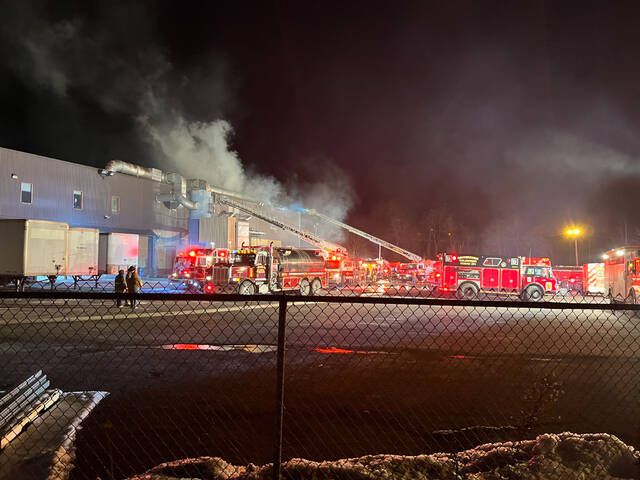 <p>Friday’s blaze at Offset Paperback reportedly started in the bailer area before 6:30 p.m. and crews were still on scene at 11:30 p.m.</p>