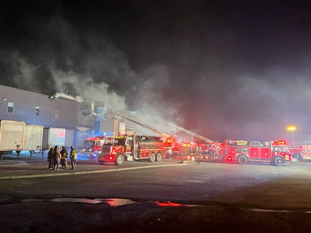 
			
				                                Friday’s blaze at Offset Paperback reportedly started in the bailer area before 6:30 p.m. and crews were still on scene at 11:30 p.m.
 
			
		
