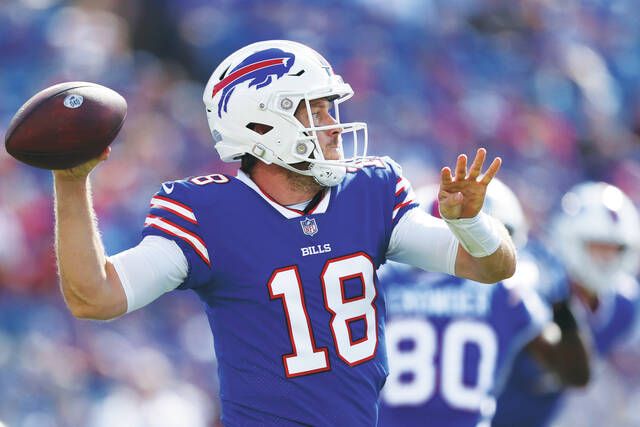 Buffalo Bills cornerback Christian Benford runs on the field during the  first half of a preseason NFL football game against the Denver Broncos in  Orchard Park, N.Y., Saturday, Aug. 20, 2022. (AP