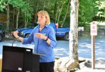 
			
				                                Pennsylvania Department of Conservation and Natural Resources Secretary Cindy Adams Dunn announces a $1.5 million infrastructure project at Seven Tubs Recreation Area Thursday.
 
			
		