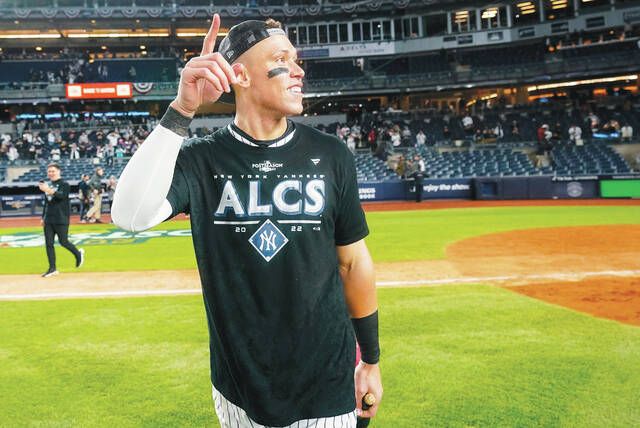 Giancarlo Stanton, Aaron Judge bash Yankees past Guardians, into ALCS