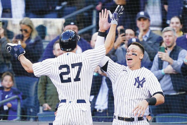 Stanton, Judge bash Yankees to 5-1 win, into ALCS vs Astros – Hartford  Courant