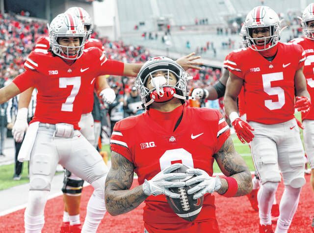 Kamryn Babb finally scores for Ohio State, Ohio State Buckeyes football, A special moment for Kamryn Babb and Ohio State Football 