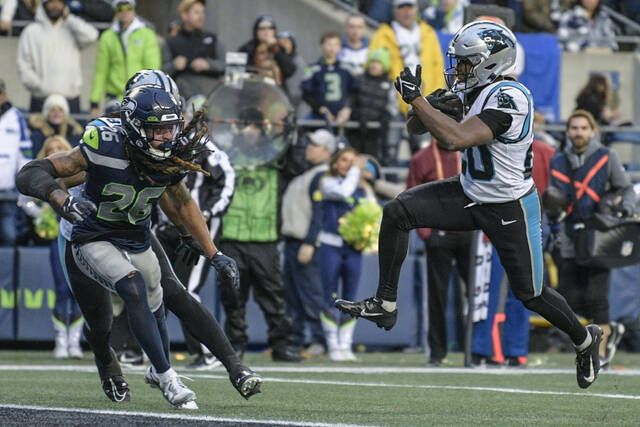 Carolina Panthers run all over Seahawks, win 30-24 for first road win in  2022