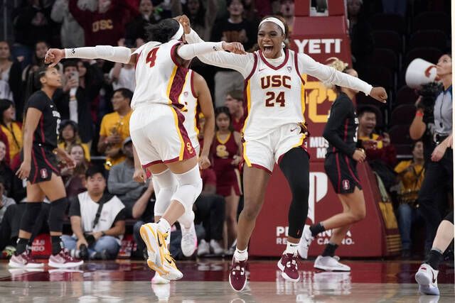 Womens Roundup Usc Topples No 2 Stanford Its First Vs Cardinal Since 2014 Times Leader 