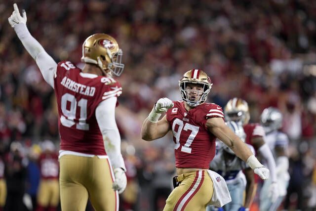 Quarterback injuries finally catch up with 49ers in NFC title game