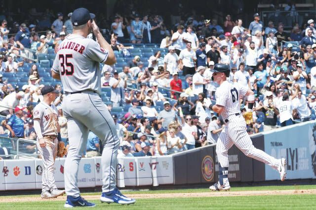 Yankees spoil Justin Verlander's Astros return with 3-1 win as