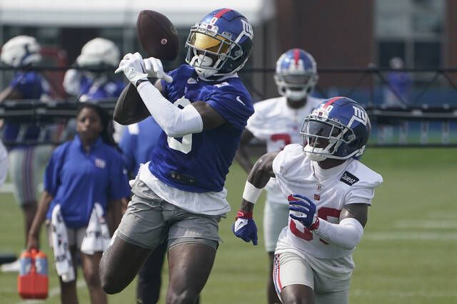 Giants' Darnay Holmes, Cor'Dale Flott talk competition for slot corner