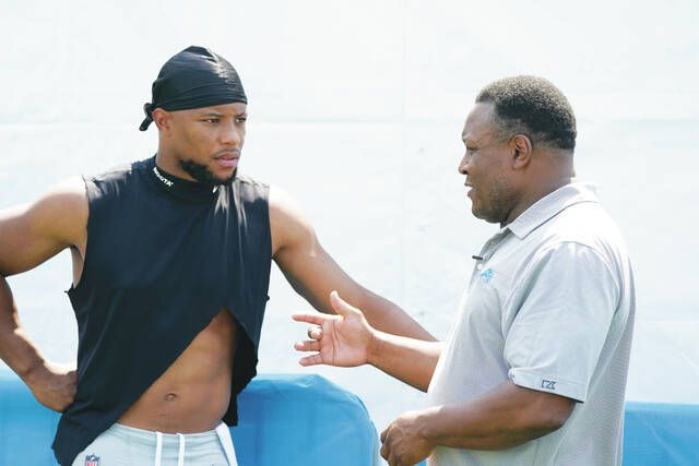 Barry Sanders says 'mature' Giants RB Saquon Barkley swallowed