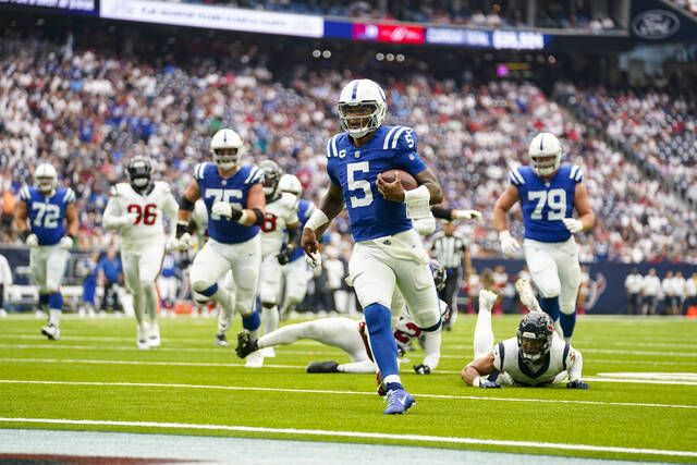 Richardson scores twice before leaving with concussion as Colts beat Texans  31-20 - The San Diego Union-Tribune