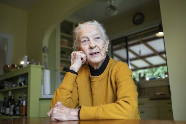 
			
				                                Karin Engstrom, 82, poses for photos at home on Wednesday in Seattle. Engstrom recently had student loans forgiven. She’s one of 804,000 borrowers who will have a total of $39 billion forgiven under a one-time adjustment granted by the Biden administration.
                                 Stephen Brashear | AP photo

			
		