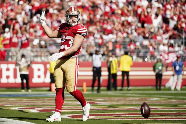 McCaffrey, 49ers run past Cardinals, Sports