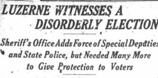 
			
				                                Wilkes-Barre Record headline Nov. 4, 1925
 
			
		