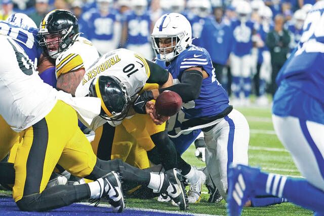Gardner Minshew, Colts bolster playoff chances, beat fading Steelers 30-13  – KXAN Austin