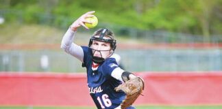 
			
				                                Pittston Area’s Gianna Adams, the Times Leader Player of the Year in 2023, has thrown two no-hitters in the Patriots’ only two games this season.
                                 Tony Callaio file photo | For Times Leader

			
		