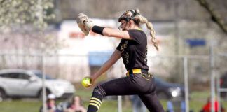 
			
				                                Lake-Lehman’s Hannah Chipego delivers a pitch against Holy Redeemer.
                                 Fred Adams | For Times Leader

			
		