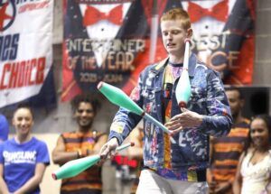 Ringling Bros. and Barnum & Bailey Circus performers make appearance with local students