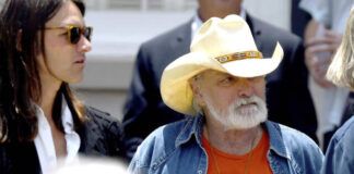 
			
				                                Dickey Betts, a founding member of the Allman Brothers Band, exits the funeral of Gregg Allman at Snow’s Memorial Chapel on June 3, 2017, in Macon, Ga. Guitar legend Betts, who co-founded the Allman Brothers Band and wrote their biggest hit, “Ramblin’ Man,” died Thursday at the age of 80.
                                 The Macon Telegraph via AP, File

			
		