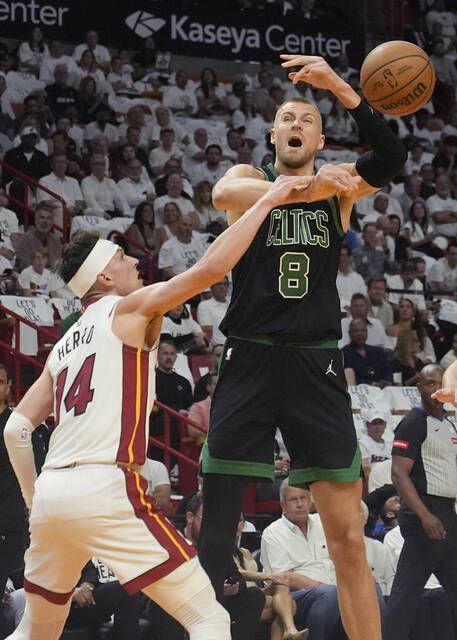Derrick White scores 38, Celtics top Heat 102-88 to take a 3-1 East playoff series lead - Times Leader